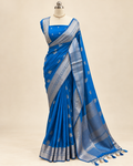 Cobalt Black Dola Silk Saree