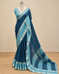 Deep Blue Georgette saree