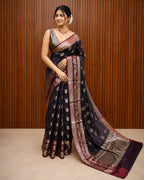 Coffee Brown Semi Silk