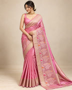 Pink Soft Silk Saree