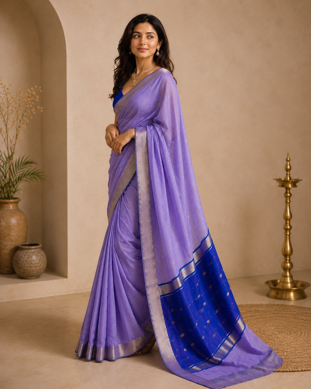 Maheswari Silk cotton Saree