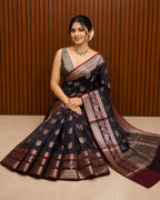Coffee Brown Semi Silk