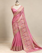Pink Soft Silk Saree